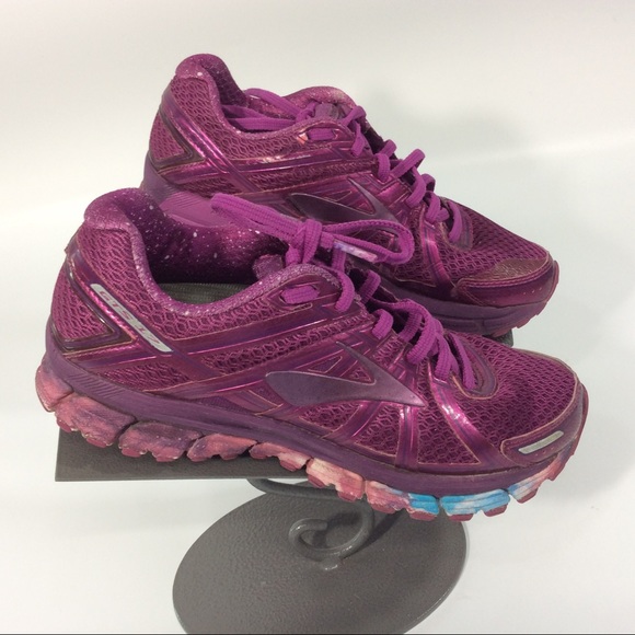 Brooks 8.5/6.6/40 GTS I7 Adrenaline Purple Running Shoes - Picture 3 of 11